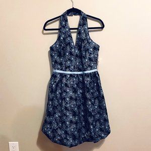 Maggy London Puffy Skirt Halter Dress Size 8